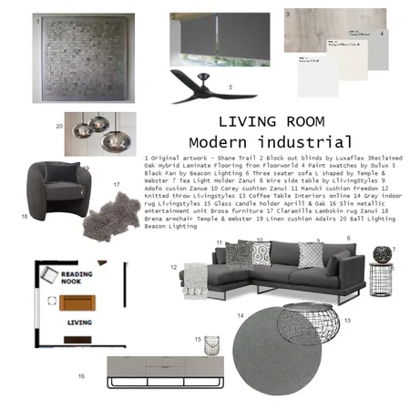 sample board living room Interior Design Mood Board by mjallen on Style Sourcebook