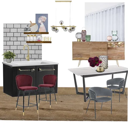 Modern Art Deco Kitchen & Dining Interior Design Mood Board by joanna1709 on Style Sourcebook