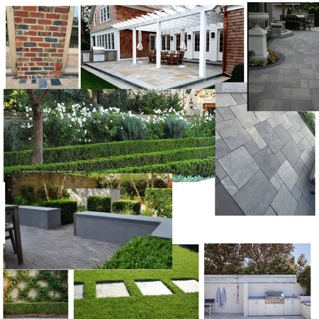 Landscaping materials Retaining wall grey Interior Design Mood Board by Georgia Style on Style Sourcebook