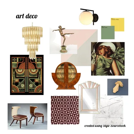 art deco Interior Design Mood Board by Gretchen Loves on Style Sourcebook