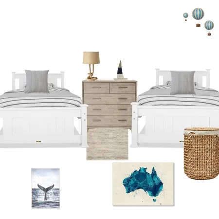 Shared boys bedroom Interior Design Mood Board by Jwoodgate on Style Sourcebook