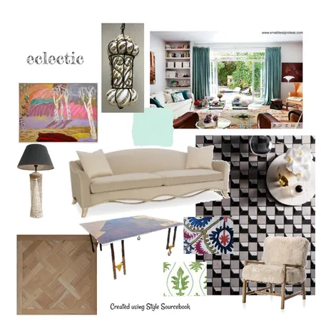 ECLECTIC Final Interior Design Mood Board by Gretchen Loves on Style Sourcebook