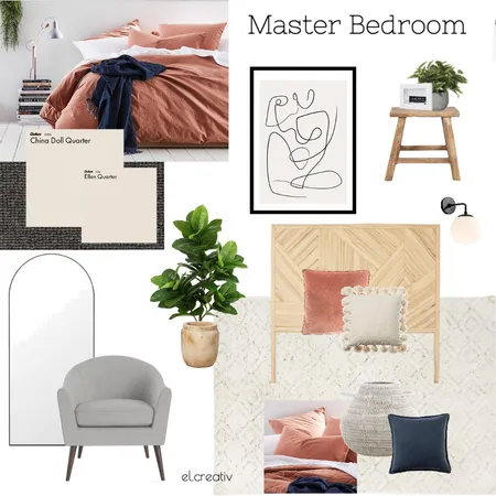 Master Bedroom 2 Interior Design Mood Board by el.creativ on Style Sourcebook