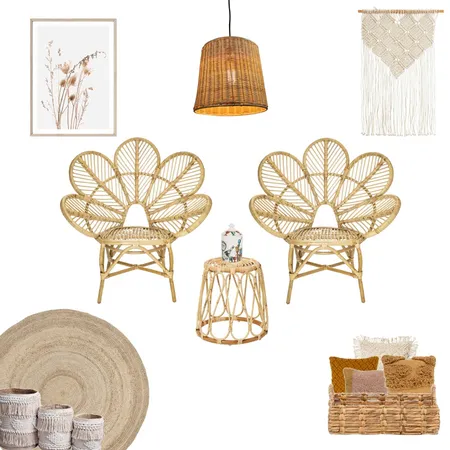 Boho living Interior Design Mood Board by MM Styling on Style Sourcebook