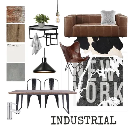 Industrial Interior Design Mood Board by caitlinrobertson on Style Sourcebook