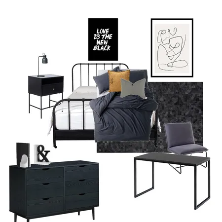 teenage boys room Interior Design Mood Board by Inspired To Style on Style Sourcebook