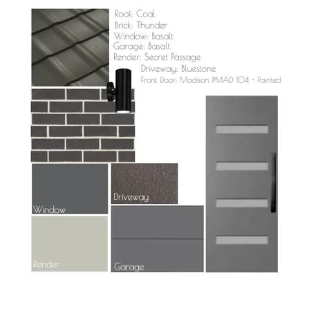 Display home Facade1 Interior Design Mood Board by Charming Interiors by Kirstie on Style Sourcebook