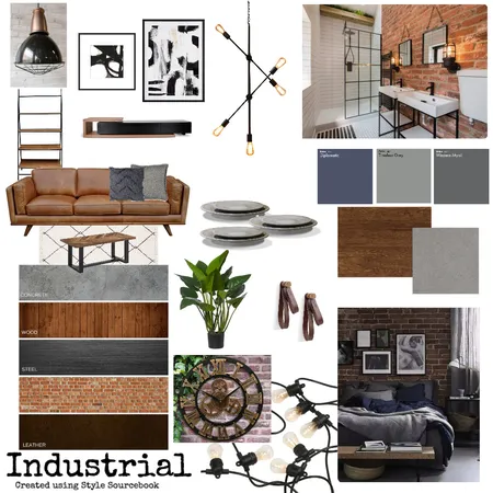 Industrial Interior Design Mood Board by MariaGremos on Style Sourcebook