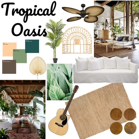tropical oasis Interior Design Mood Board by jordielawless on Style Sourcebook