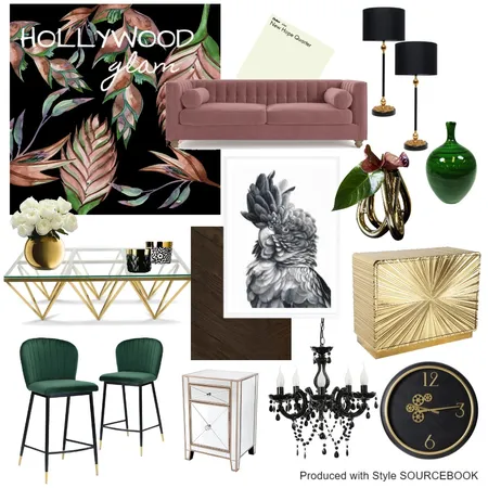 Hollywood Glam Interior Design Mood Board by TriciaDsouza on Style Sourcebook