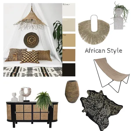 African style Interior Design Mood Board by olgaluciagil on Style Sourcebook