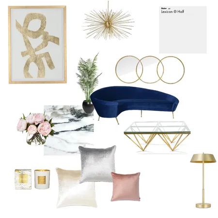 Hollywood Glam Interior Design Mood Board by Isabella Williams on Style Sourcebook