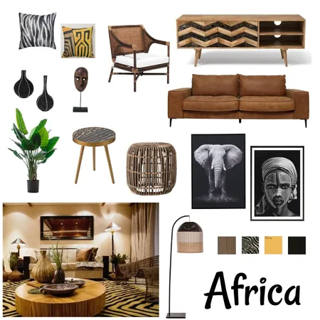 African Interior Design Mood Board by Abliman on Style Sourcebook