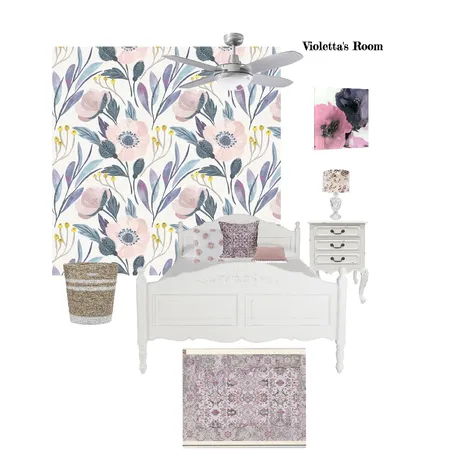Violetta's Room Interior Design Mood Board by rowena.donnelly on Style Sourcebook