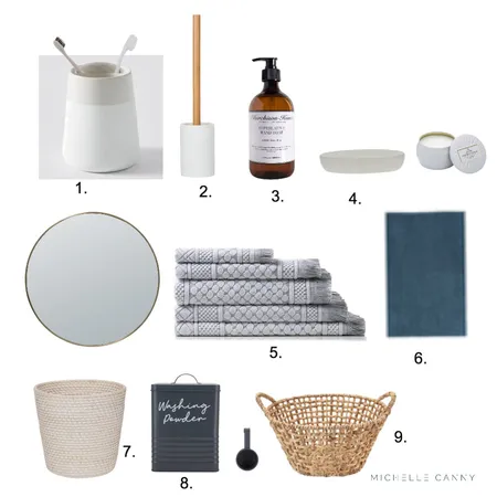 Bathroom & Laundry Interior Design Mood Board by Michelle Canny Interiors on Style Sourcebook