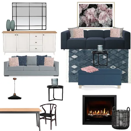 Houze blue lounge Interior Design Mood Board by Liske on Style Sourcebook