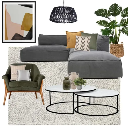 Modern Living Room Interior Design Mood Board by MEGHAN ELIZABETH on Style Sourcebook