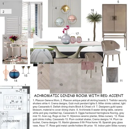 dining room Interior Design Mood Board by glynis on Style Sourcebook