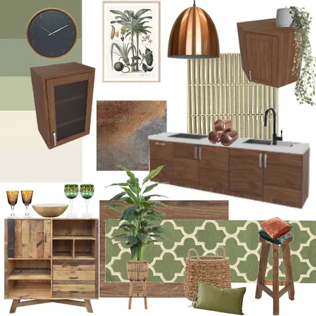 COOKING IN THE GREEN Interior Design Mood Board by YANNII on Style Sourcebook