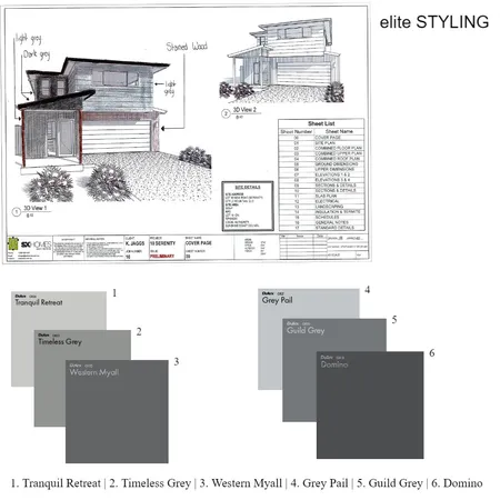 Exterior Colours Interior Design Mood Board by Elite Styling on Style Sourcebook