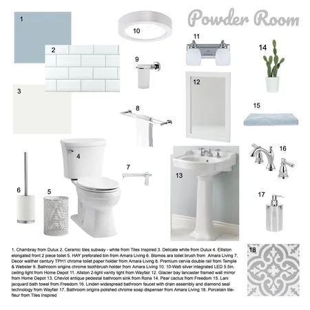 Assignment 9 - Water Closet Interior Design Mood Board by Kayleehiggins on Style Sourcebook