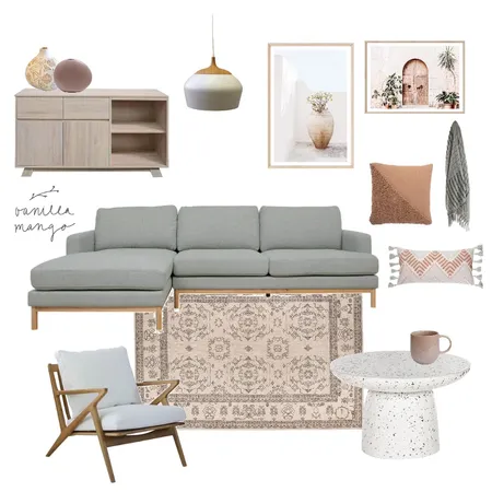 Blush and Sage Interior Design Mood Board by Stone and Oak on Style Sourcebook