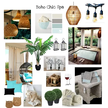 Ruth BOHO CHIC SPA Interior Design Mood Board by Doreen on Style Sourcebook