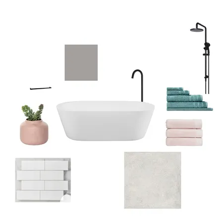 Bathroom - Pink Emerald Interior Design Mood Board by taya payne on Style Sourcebook