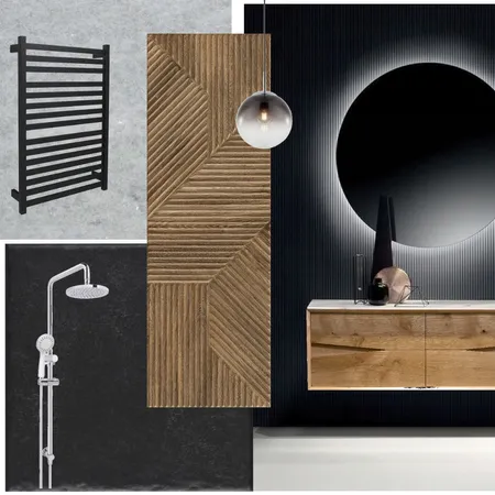 Dark bathroom Interior Design Mood Board by Holi Home on Style Sourcebook