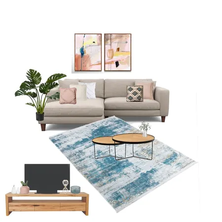 2סלון מודרני ורוד טורקיז Interior Design Mood Board by renanahuminer on Style Sourcebook