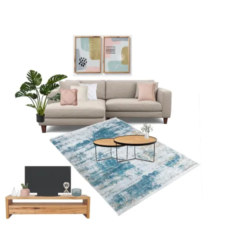 5סלון מודרני ורוד טורקיז Interior Design Mood Board by renanahuminer on Style Sourcebook