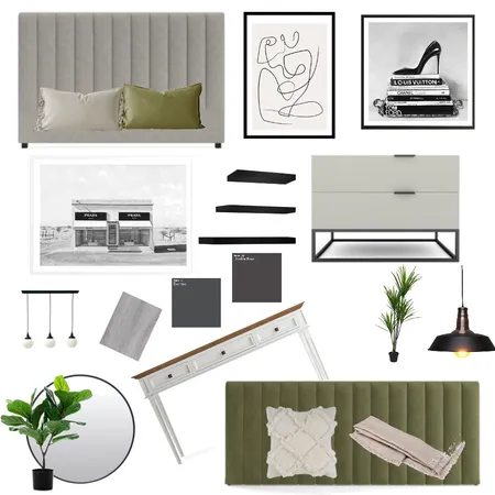 Bedroom 1 Interior Design Mood Board by jk023456 on Style Sourcebook