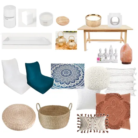 meditation room Interior Design Mood Board by Organised Simplicity on Style Sourcebook