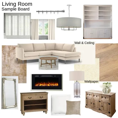 Living Room sample board home Interior Design Mood Board by leannelouise on Style Sourcebook