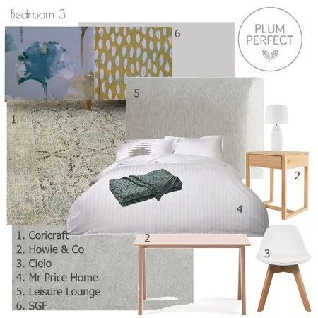 10 Lake Cypress - Bedroom 3 Interior Design Mood Board by plumperfectinteriors on Style Sourcebook