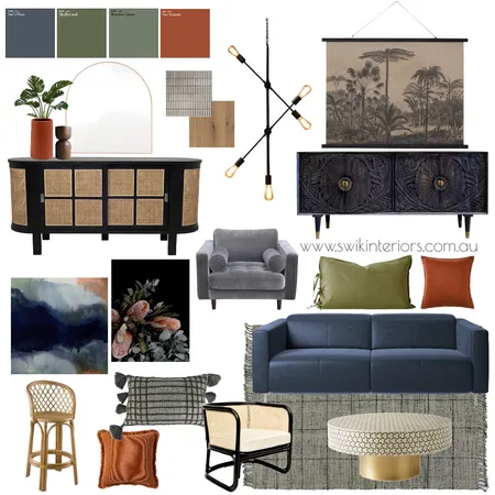Mixed Style Contemporary Lounge Interior Design Mood Board by Libby Edwards Interiors on Style Sourcebook