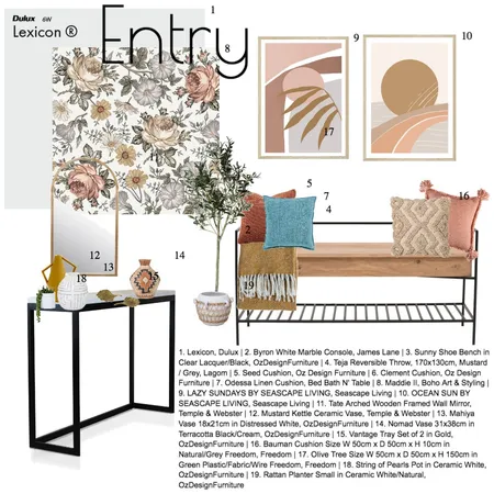 Neville Entry Interior Design Mood Board by Tailor & Nest on Style Sourcebook