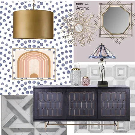 Feminine Art Deco Interior Design Mood Board by parmaviolet on Style Sourcebook