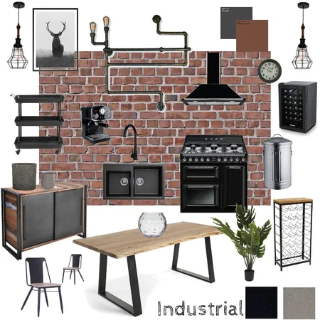 Industrial kitchen Interior Design Mood Board by JuneMP on Style Sourcebook