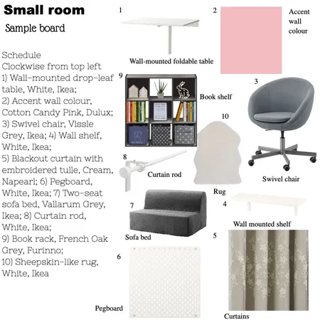 Small room Interior Design Mood Board by ellycmc7 on Style Sourcebook