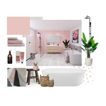 Pink Bathroom Interior Design Mood Board by Holli on Style Sourcebook