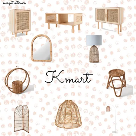 Kmart Rattan Range Interior Design Mood Board by Margot Interiors on Style Sourcebook