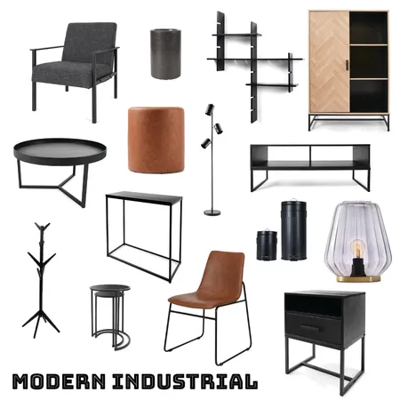 Modern Industrial Interior Design Mood Board by Unearth Interiors on Style Sourcebook