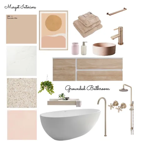 Grounded Bathroom Interior Design Mood Board by Margot Interiors on Style Sourcebook