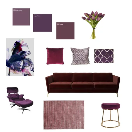 Pleasing Plum Interior Design Mood Board by Laura G on Style Sourcebook