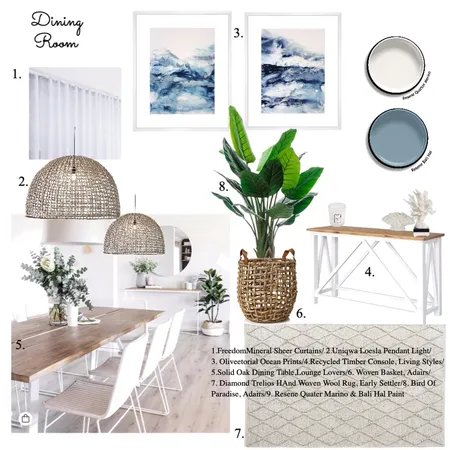 Dining Room Interior Design Mood Board by Tone Design on Style Sourcebook