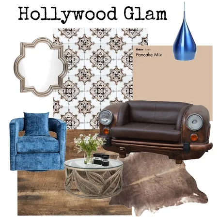 Hollywood Glam Interior Design Mood Board by INTERIORS for living on Style Sourcebook