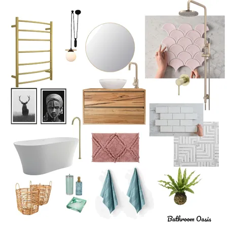 BATHROOM OASIS. Interior Design Mood Board by Tiffany Chetcuti on Style Sourcebook