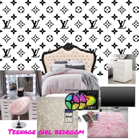 teenage girl room Interior Design Mood Board by izabellalindbergg09 on Style Sourcebook
