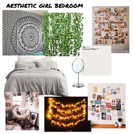 aesthetic girl room Interior Design Mood Board by izabellalindbergg09 on Style Sourcebook